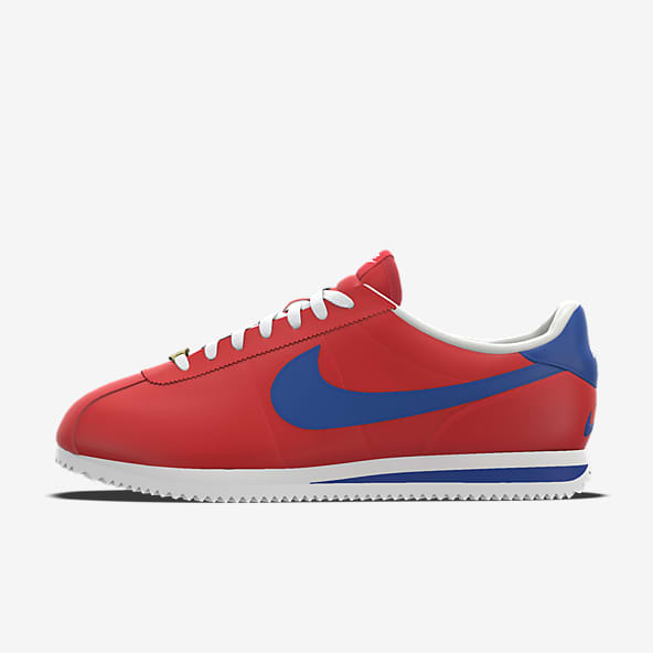 Red leather nike cortez discount